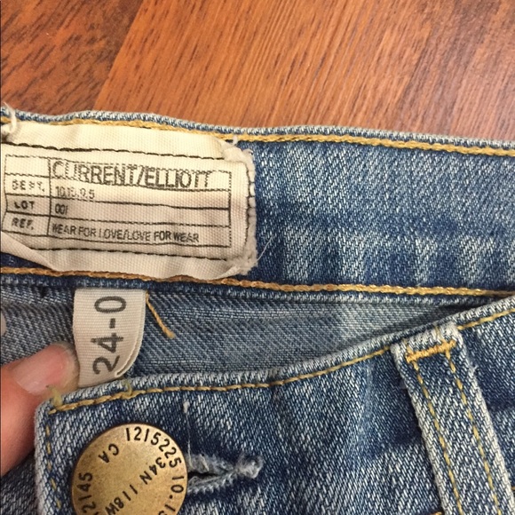 New Current Elliot cropped straight jean size 24 - Picture 3 of 6